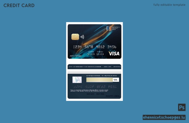 Beispielvorschau der Visa-Karte der Botswana Savings Bank
